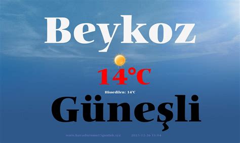 istanbul beykoz 15 günlük hava durumu